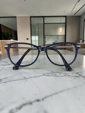 Jimmy Choo JC207 Eyeglasses Frames Blue 52-15-140 Italy Designer Optical Glasses